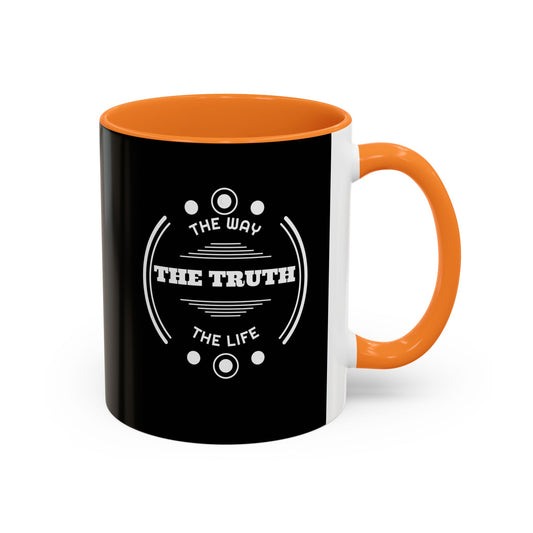 Black Inspirational Mug — “The Way The Truth The Life” Coffee Cup (11oz & 15oz)