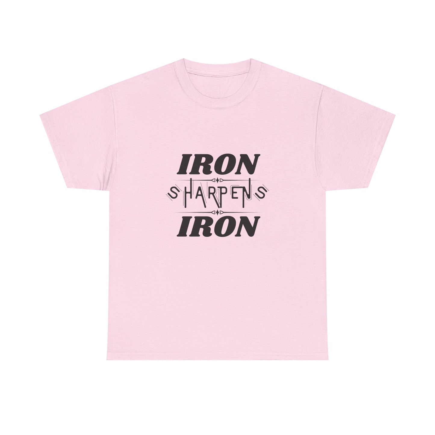 Iron Sharpens Iron T-Shirt — Motivational Christian Fitness Tee