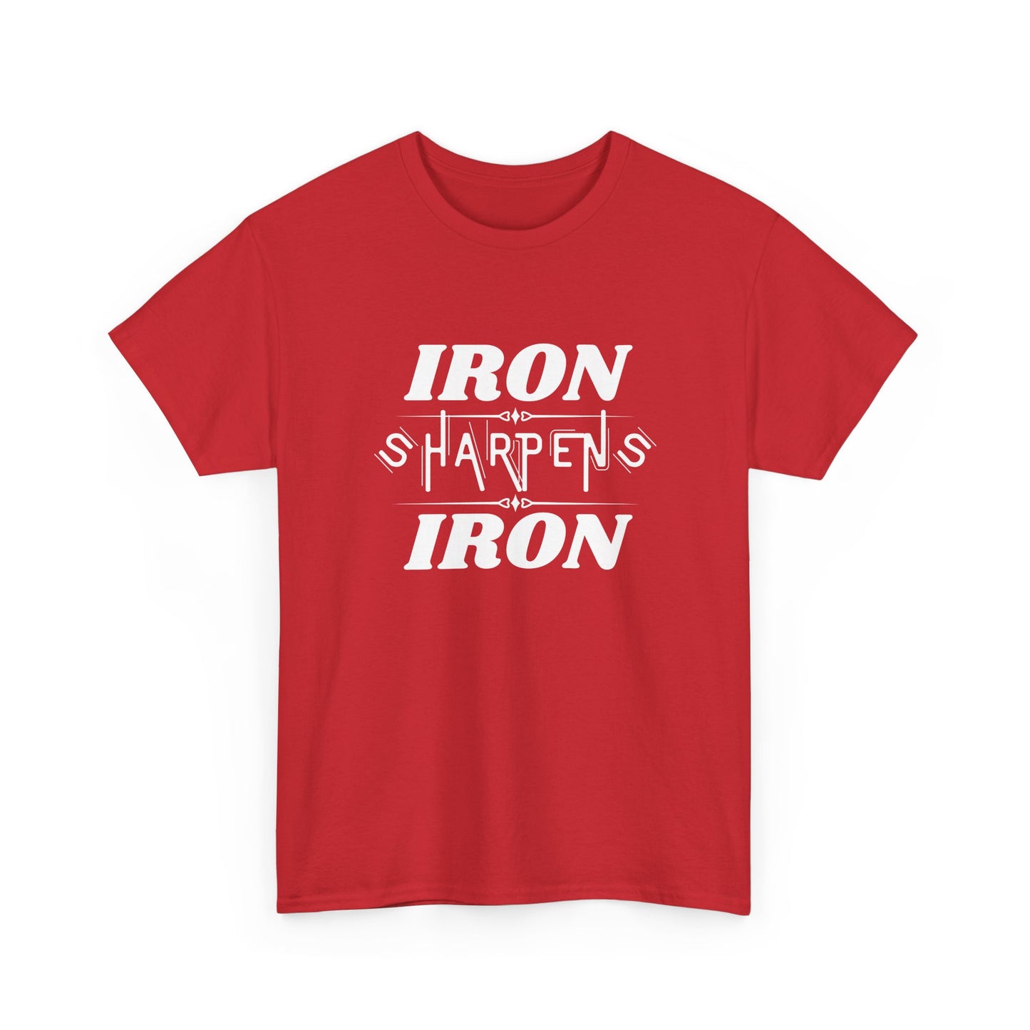 Iron Sharpens Iron T-Shirt — Motivational Christian Fitness Tee
