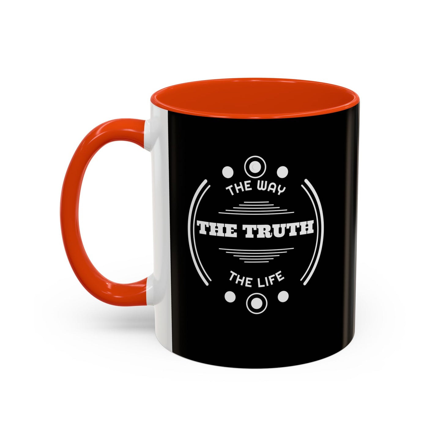 Black Inspirational Mug — “The Way The Truth The Life” Coffee Cup (11oz & 15oz)