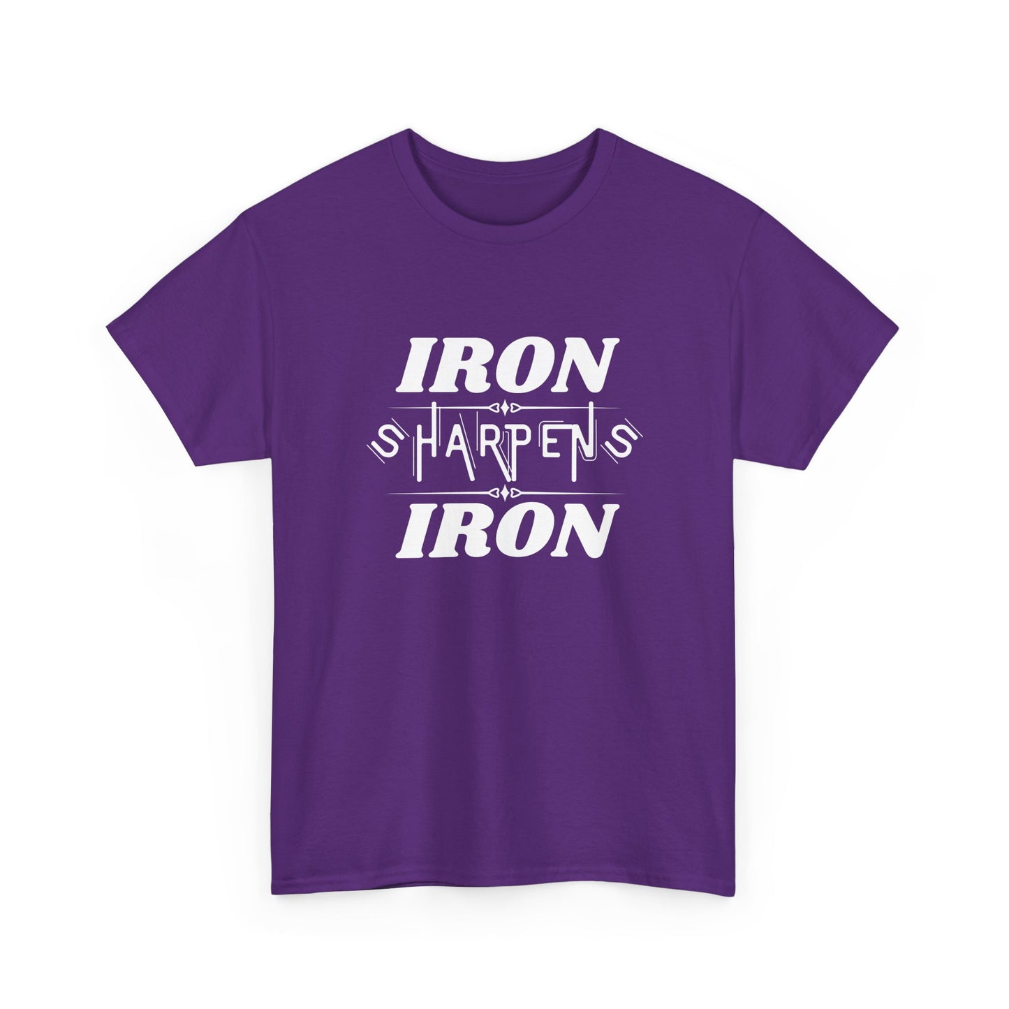 Iron Sharpens Iron T-Shirt — Motivational Christian Fitness Tee