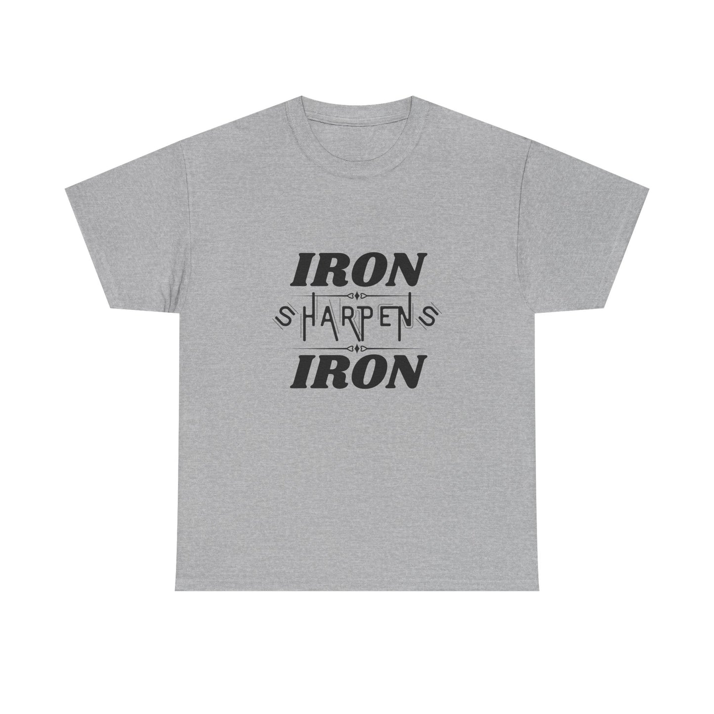 Iron Sharpens Iron T-Shirt — Motivational Christian Fitness Tee