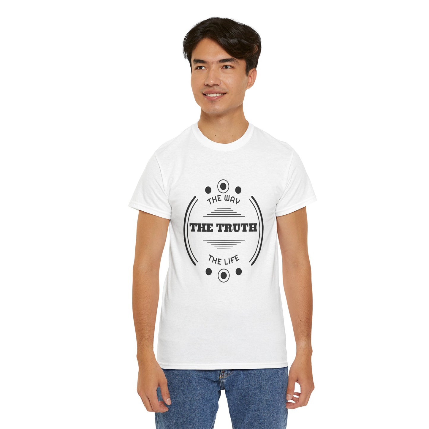T-Shirt — "The Truth: The Way, The Life" Minimalist Faith Graphic Tee