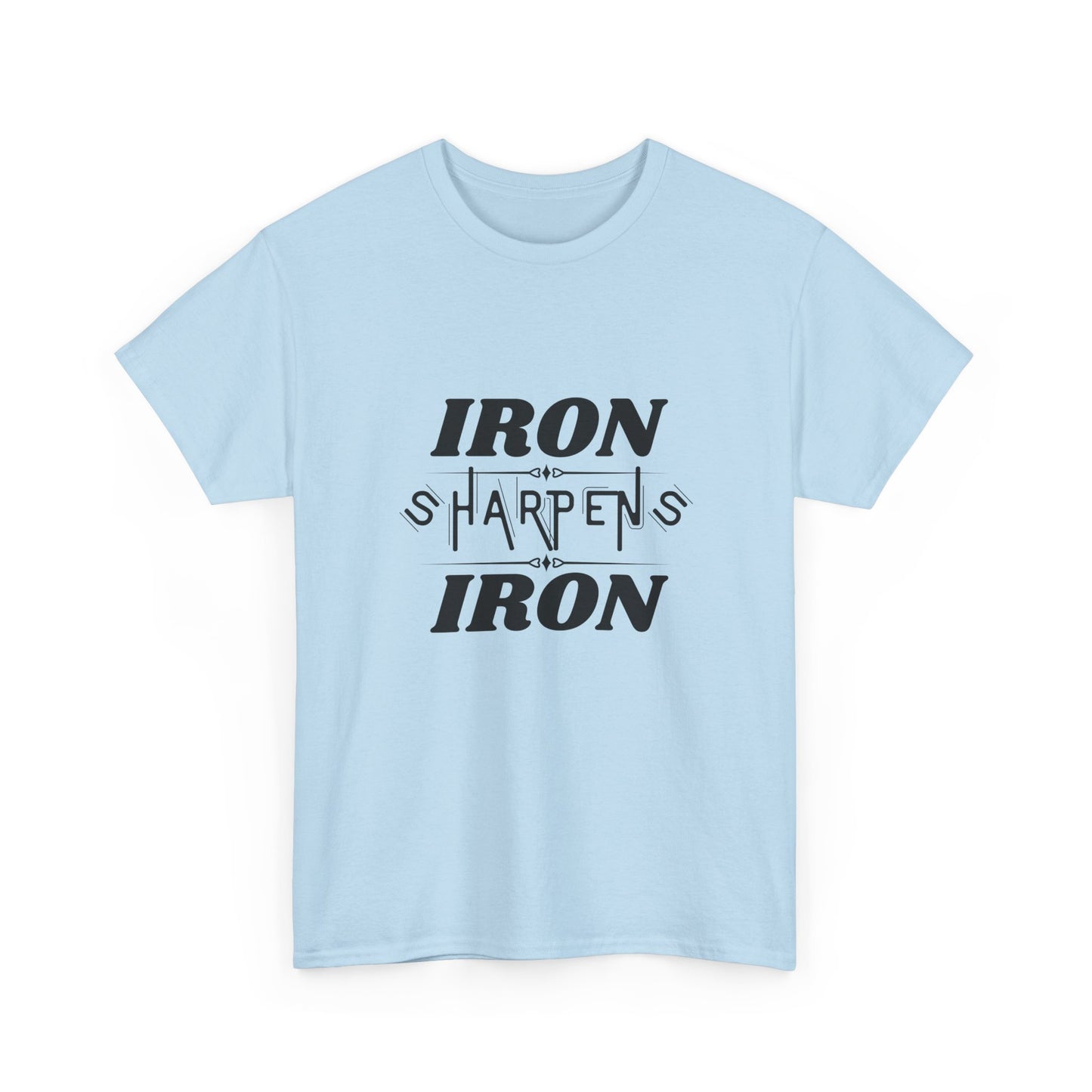 Iron Sharpens Iron T-Shirt — Motivational Christian Fitness Tee