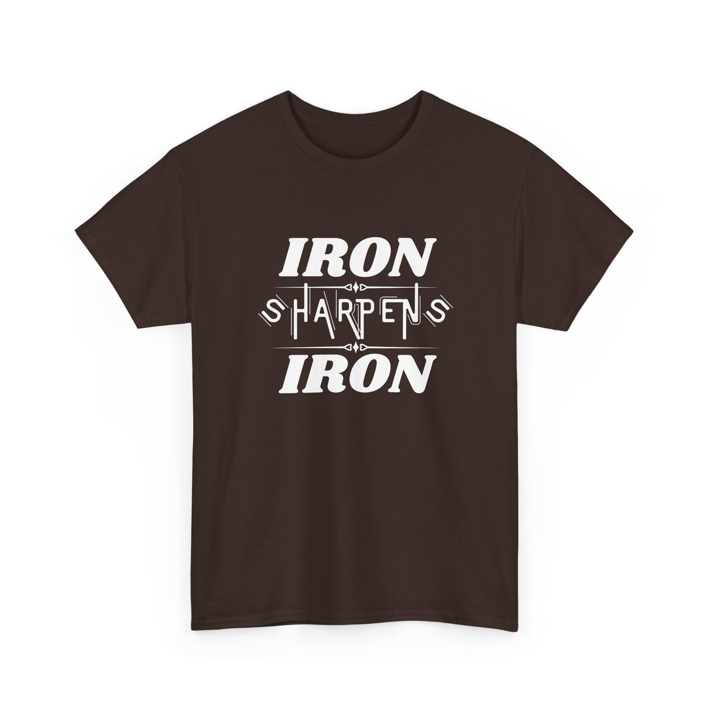 Iron Sharpens Iron T-Shirt — Motivational Christian Fitness Tee
