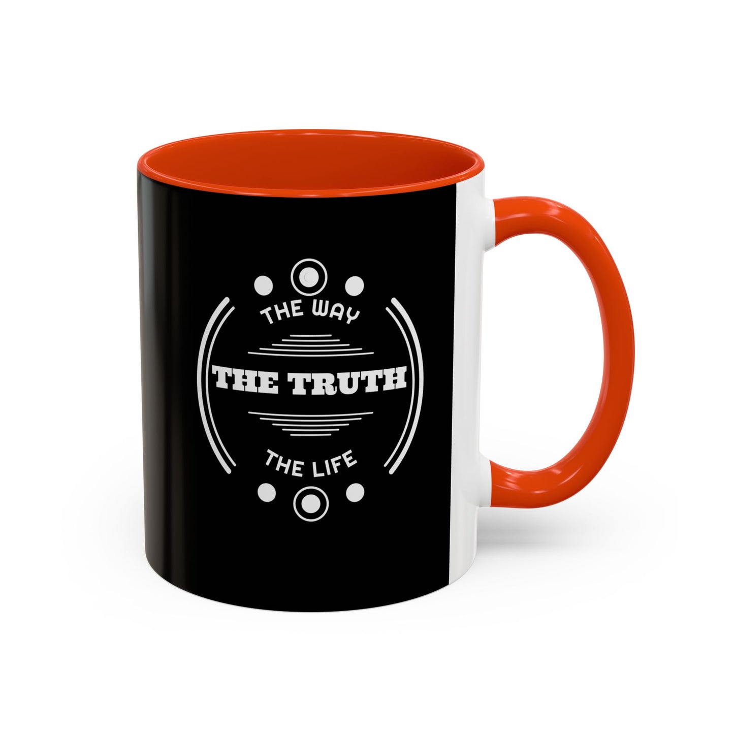 Black Inspirational Mug — “The Way The Truth The Life” Coffee Cup (11oz & 15oz)