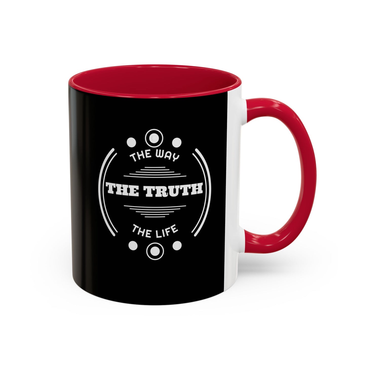 Black Inspirational Mug — “The Way The Truth The Life” Coffee Cup (11oz & 15oz)