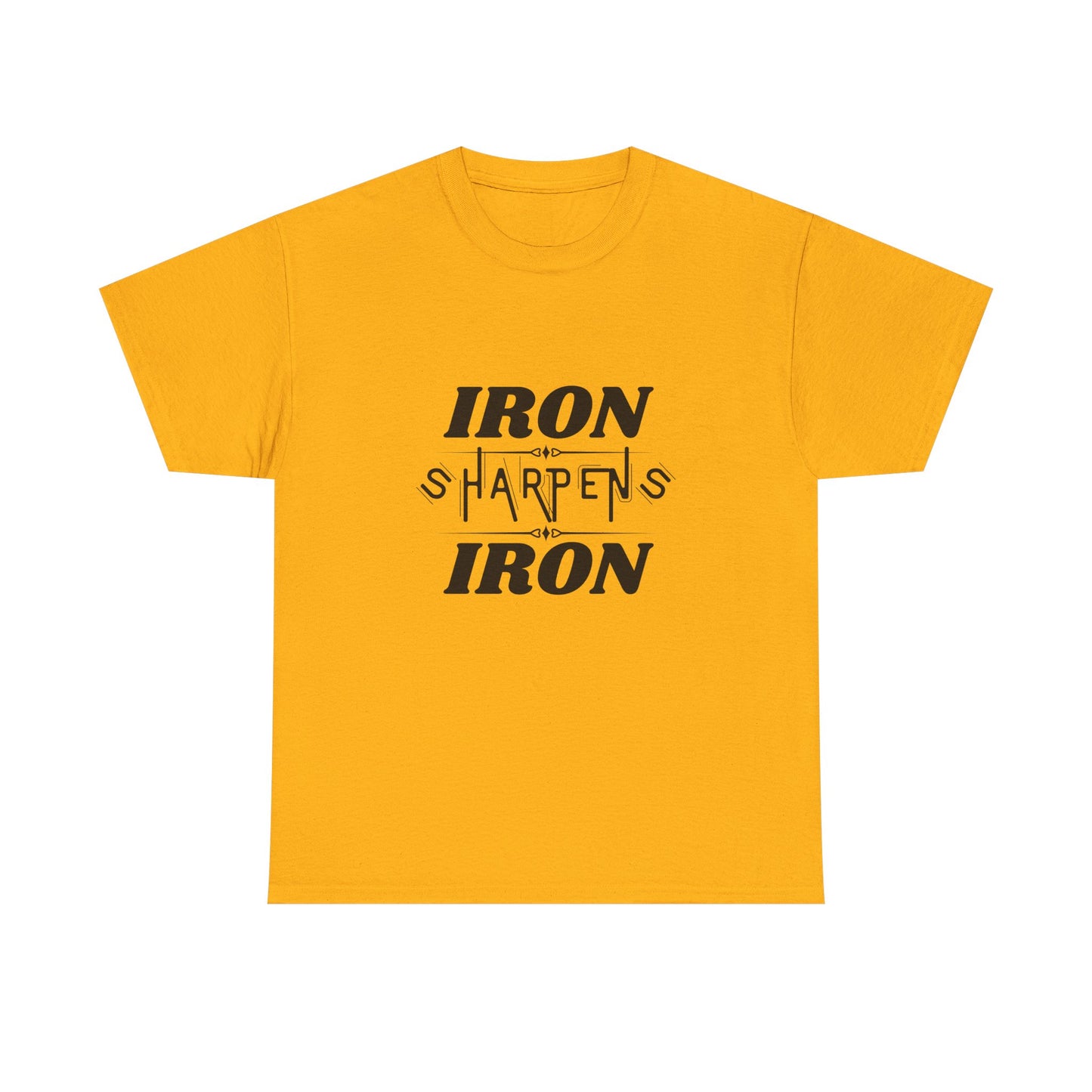 Iron Sharpens Iron T-Shirt — Motivational Christian Fitness Tee