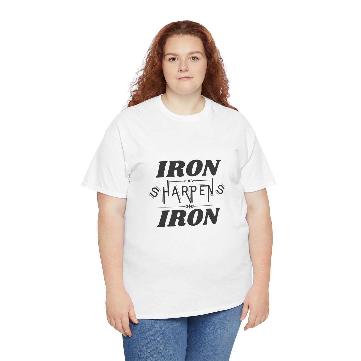 Iron Sharpens Iron T-Shirt — Motivational Christian Fitness Tee