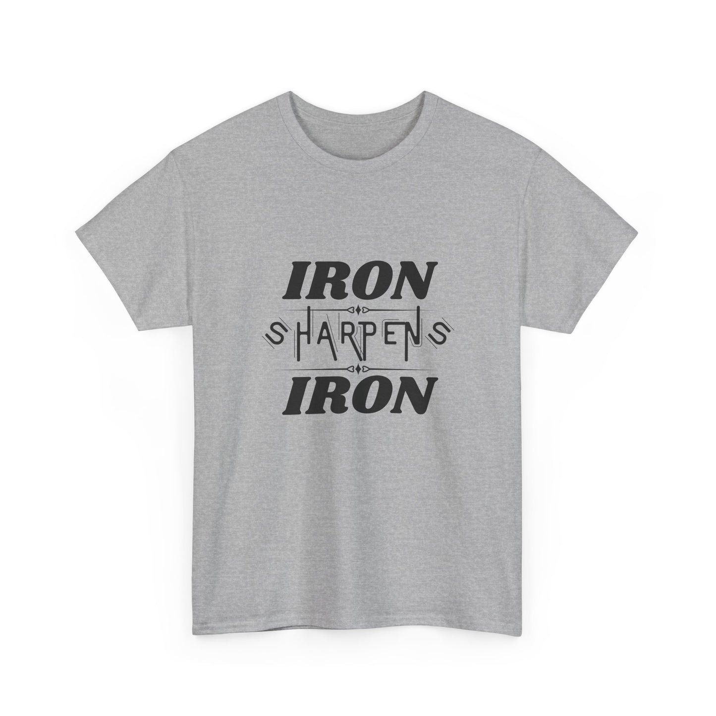 Iron Sharpens Iron T-Shirt — Motivational Christian Fitness Tee
