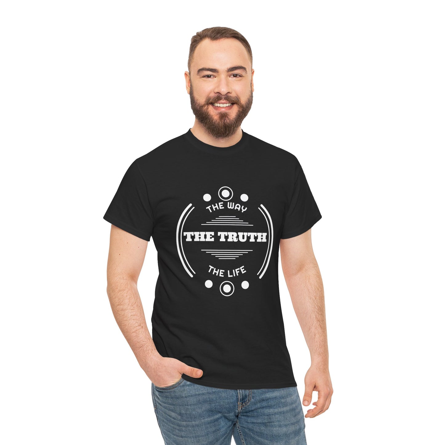 T-Shirt — "The Truth: The Way, The Life" Minimalist Faith Graphic Tee