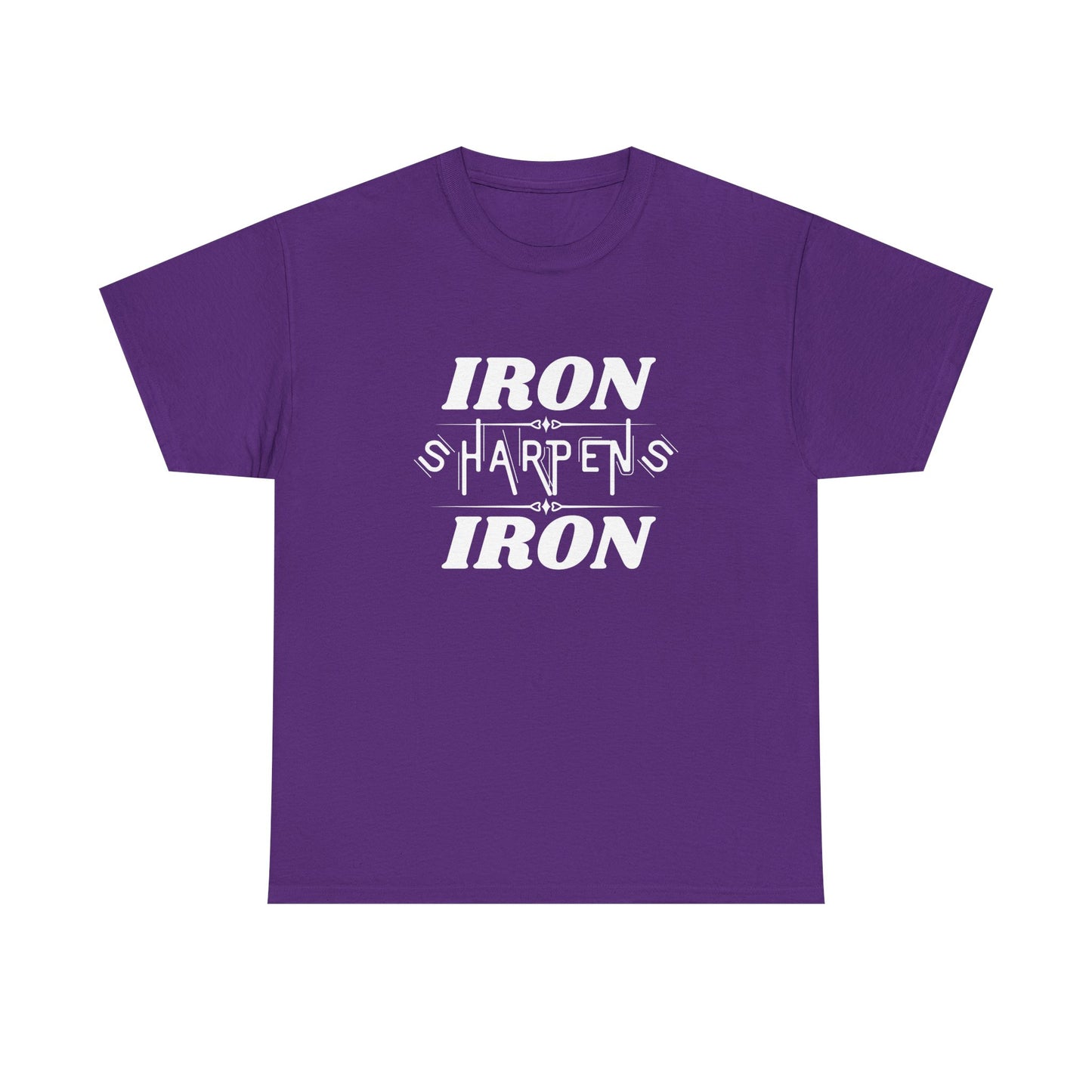 Iron Sharpens Iron T-Shirt — Motivational Christian Fitness Tee