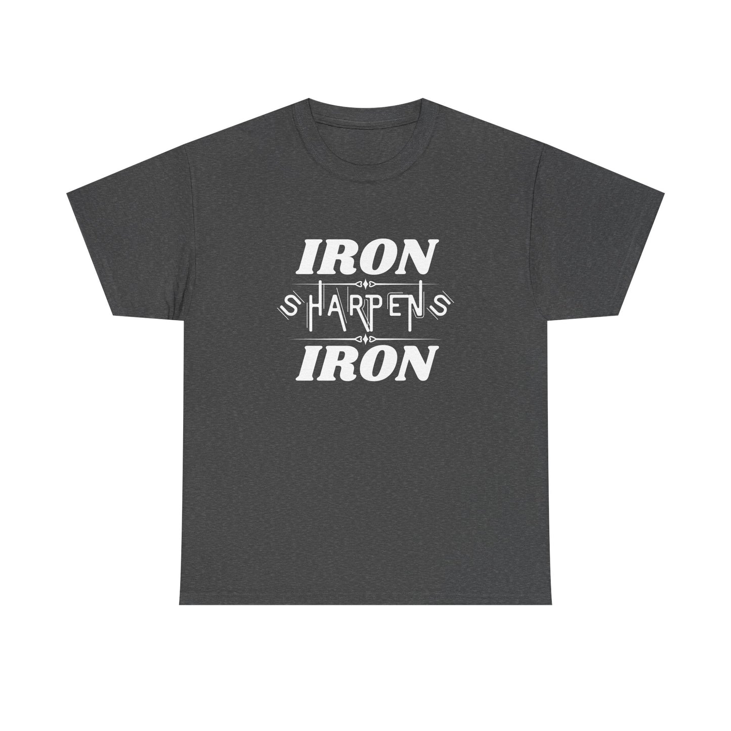 Iron Sharpens Iron T-Shirt — Motivational Christian Fitness Tee