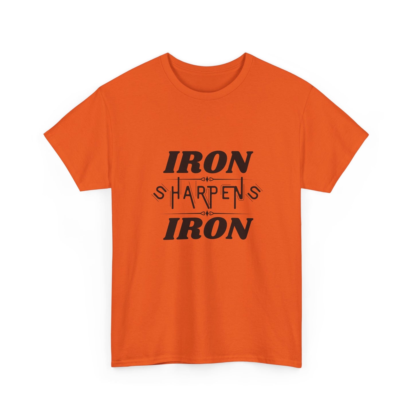 Iron Sharpens Iron T-Shirt — Motivational Christian Fitness Tee