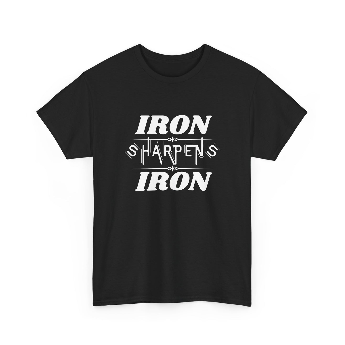 Iron Sharpens Iron T-Shirt — Motivational Christian Fitness Tee