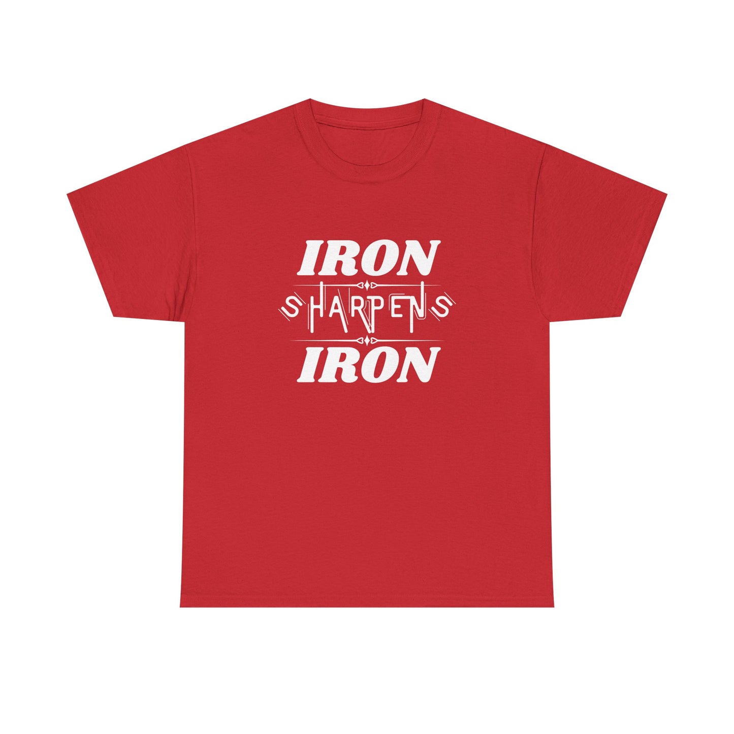 Iron Sharpens Iron T-Shirt — Motivational Christian Fitness Tee