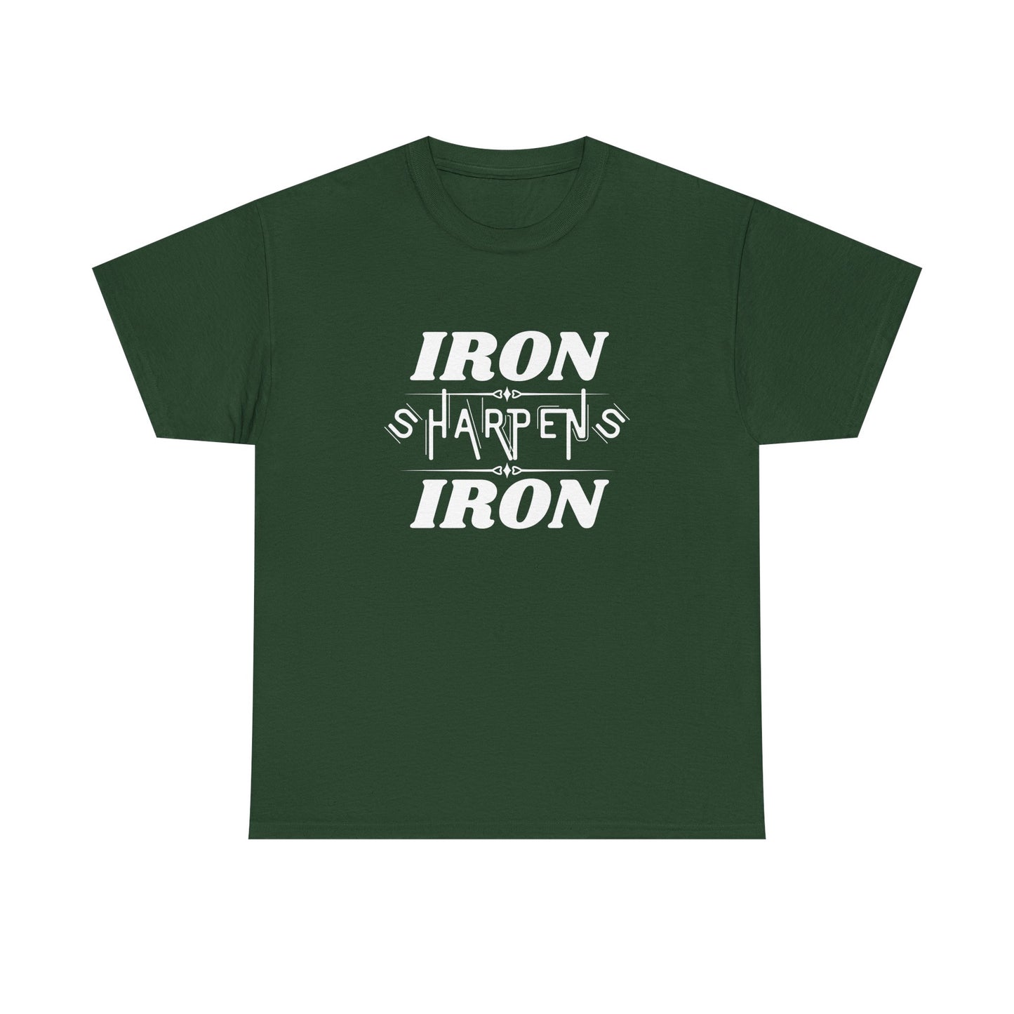 Iron Sharpens Iron T-Shirt — Motivational Christian Fitness Tee