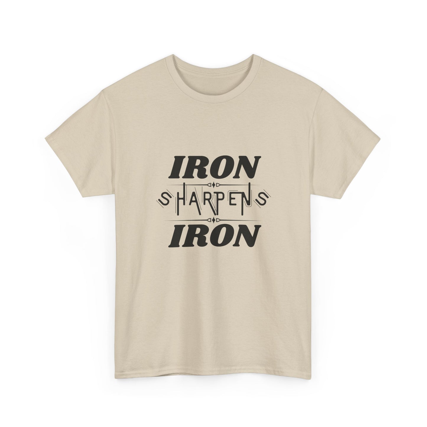 Iron Sharpens Iron T-Shirt — Motivational Christian Fitness Tee