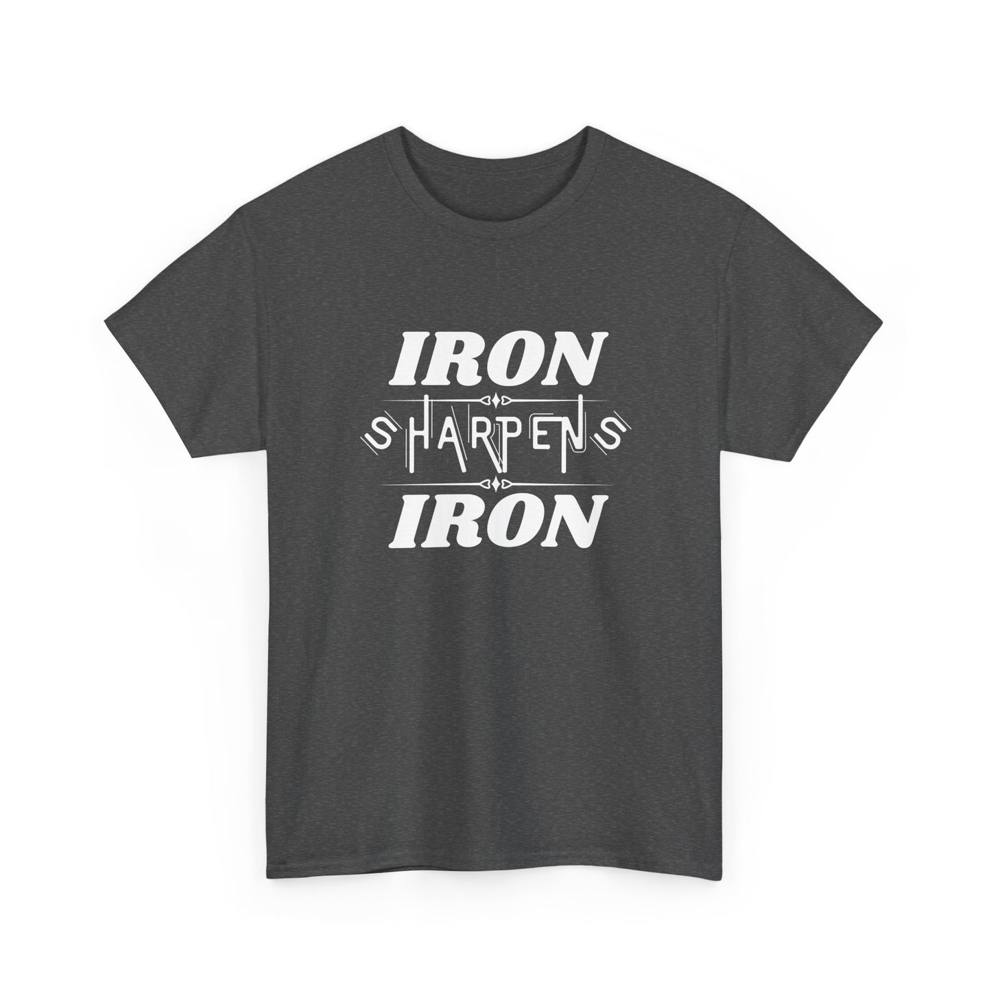 Iron Sharpens Iron T-Shirt — Motivational Christian Fitness Tee