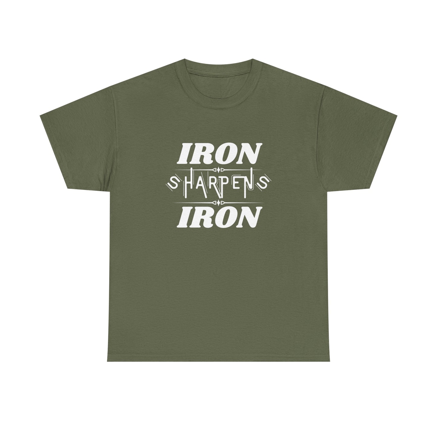 Iron Sharpens Iron T-Shirt — Motivational Christian Fitness Tee