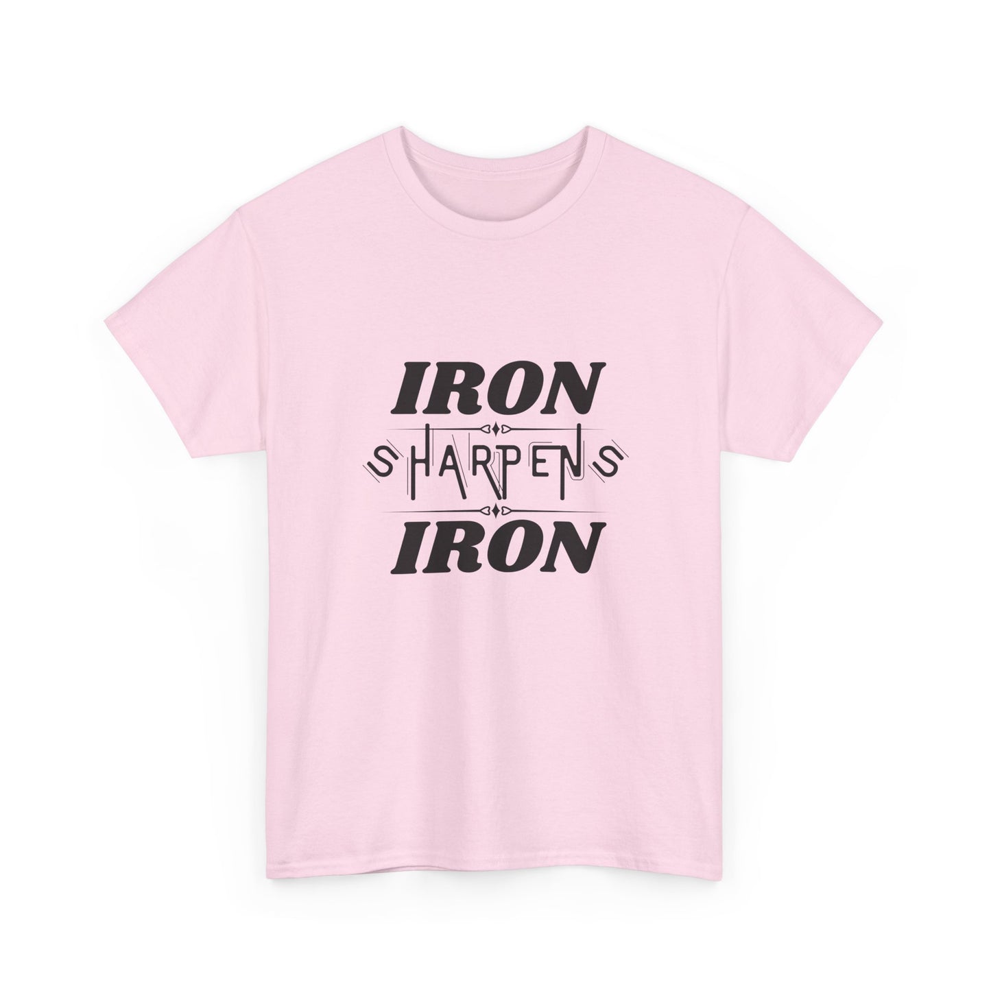 Iron Sharpens Iron T-Shirt — Motivational Christian Fitness Tee