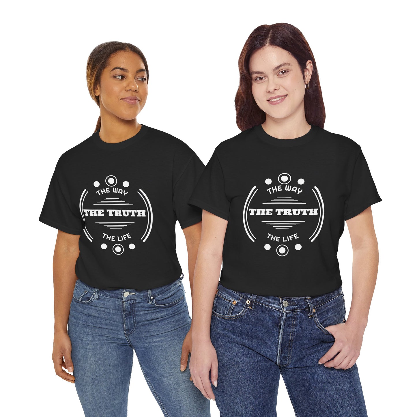 T-Shirt — "The Truth: The Way, The Life" Minimalist Faith Graphic Tee