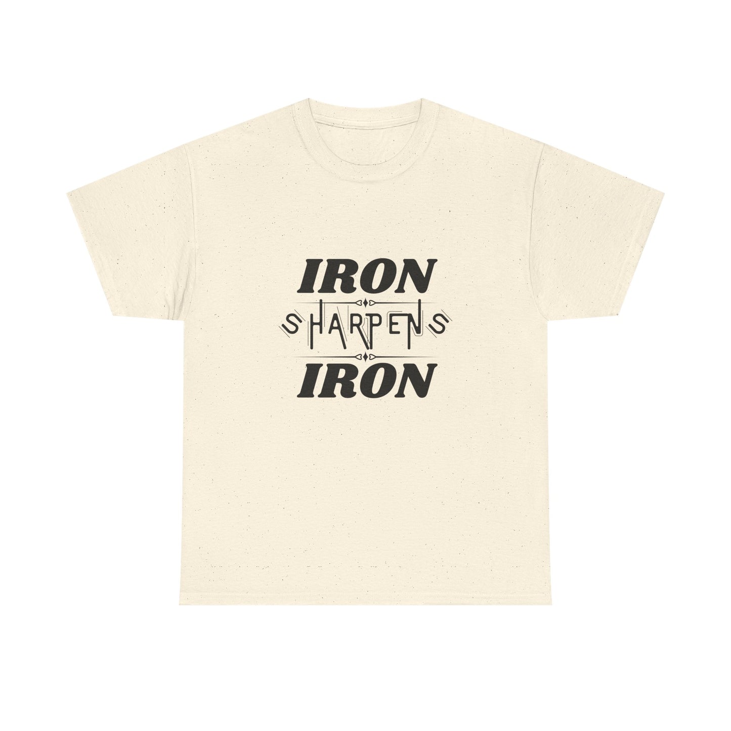 Iron Sharpens Iron T-Shirt — Motivational Christian Fitness Tee