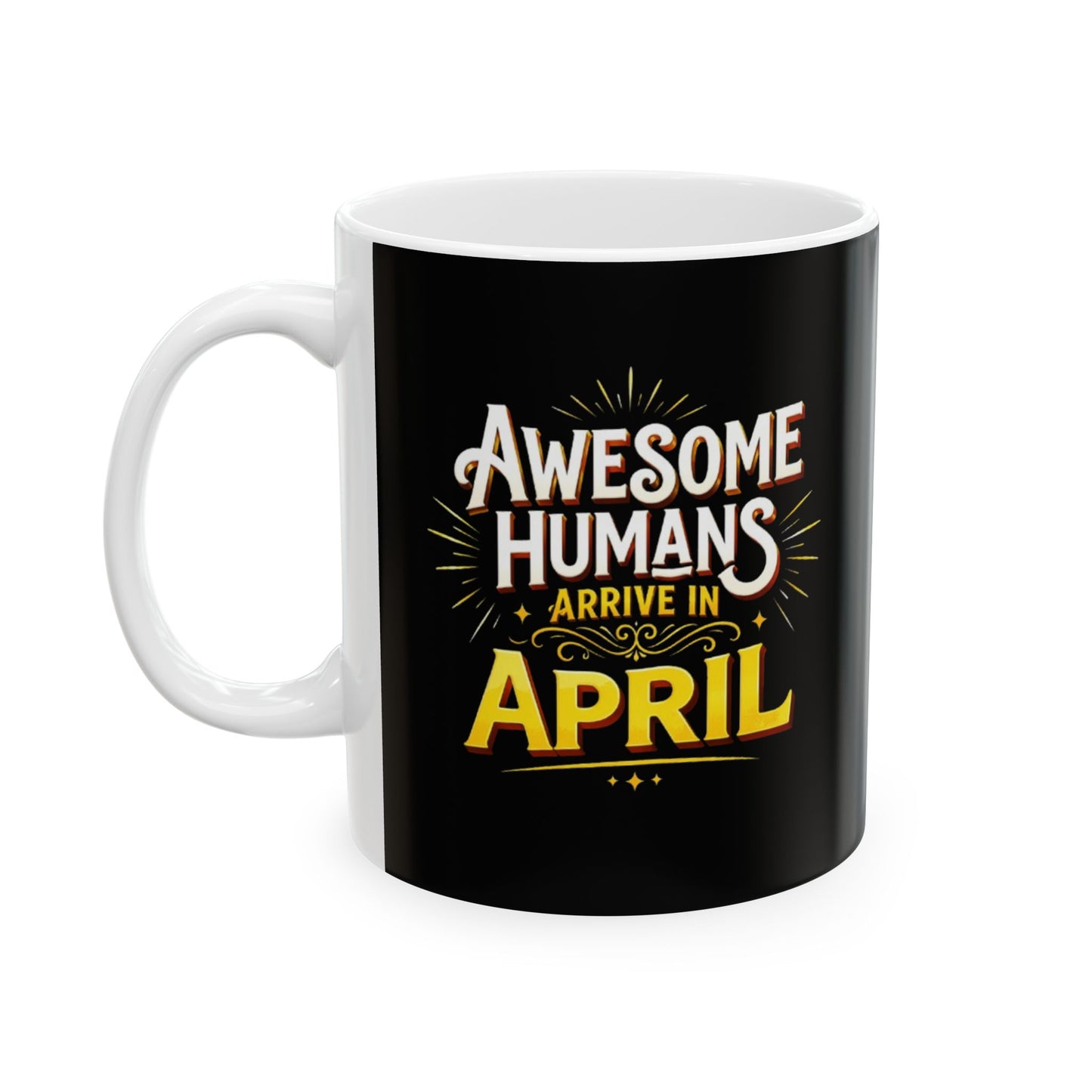 Ceramic Mug - Awesome Humans Are Awful Humorous Coffee Cup (11oz & 15oz)