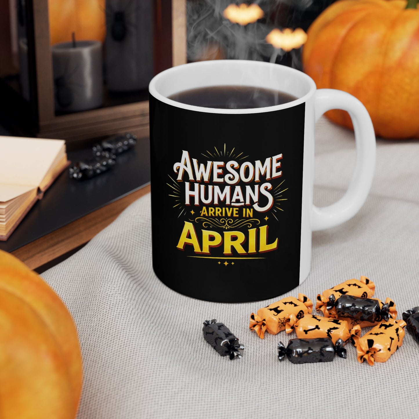 Ceramic Mug - Awesome Humans Are Awful Humorous Coffee Cup (11oz & 15oz)