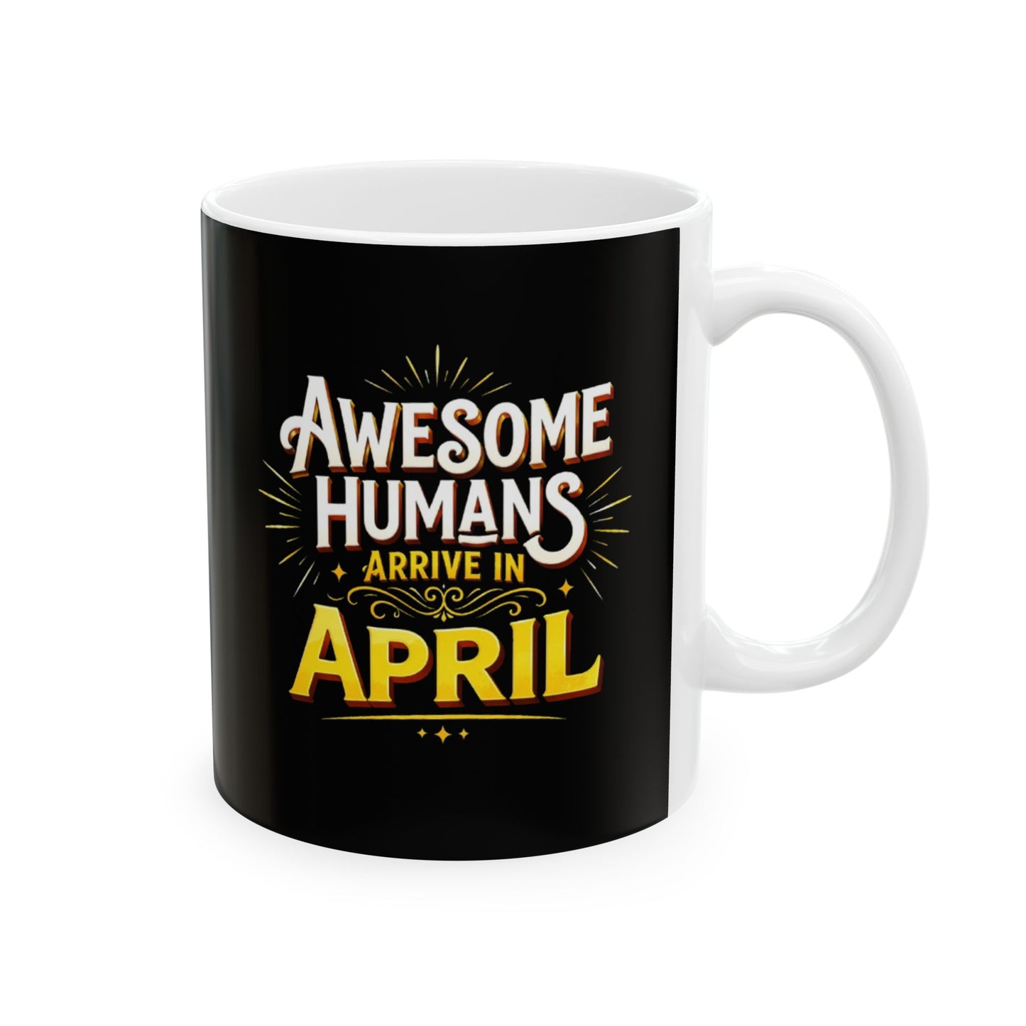 Ceramic Mug - Awesome Humans Are Awful Humorous Coffee Cup (11oz & 15oz)