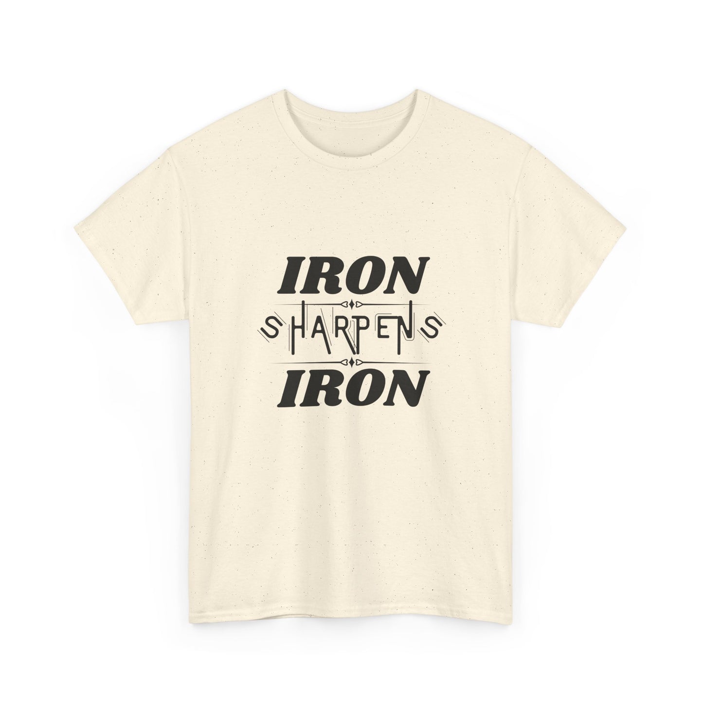 Iron Sharpens Iron T-Shirt — Motivational Christian Fitness Tee
