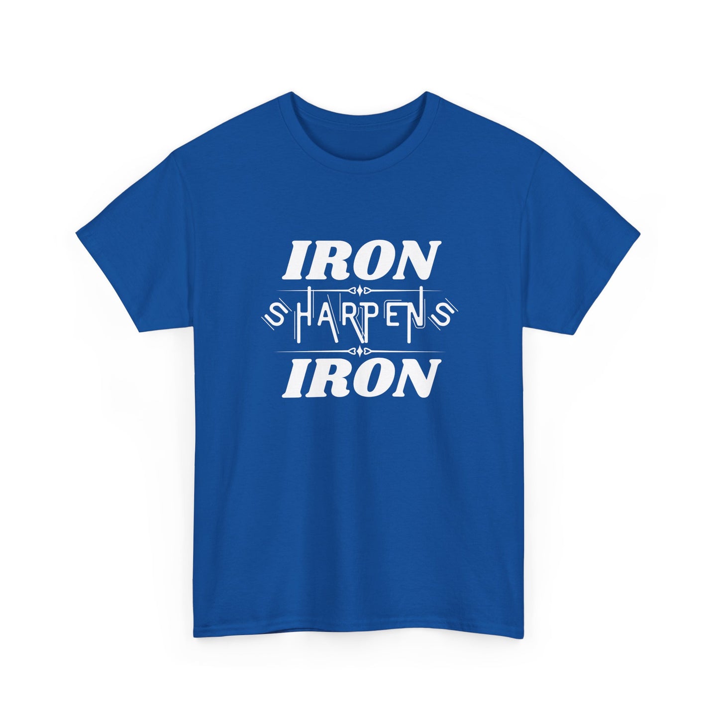 Iron Sharpens Iron T-Shirt — Motivational Christian Fitness Tee
