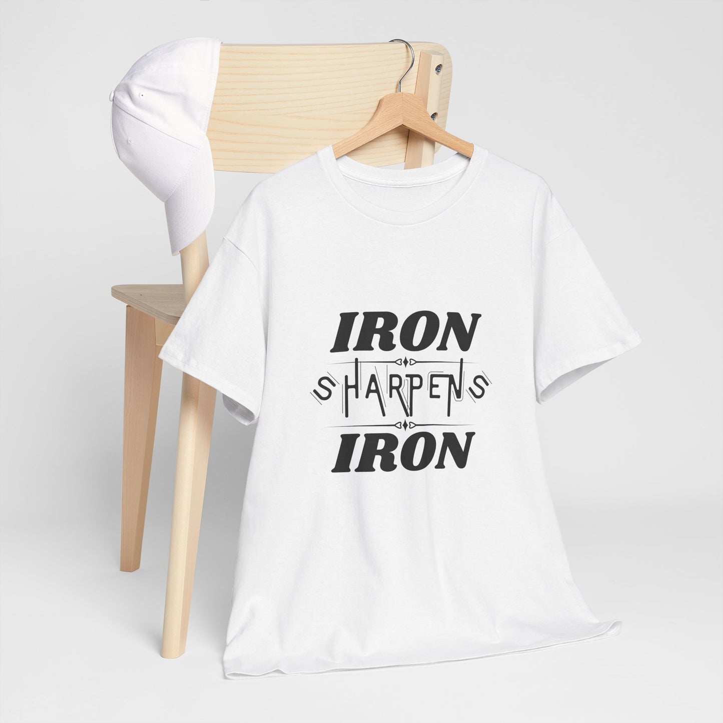 Iron Sharpens Iron T-Shirt — Motivational Christian Fitness Tee