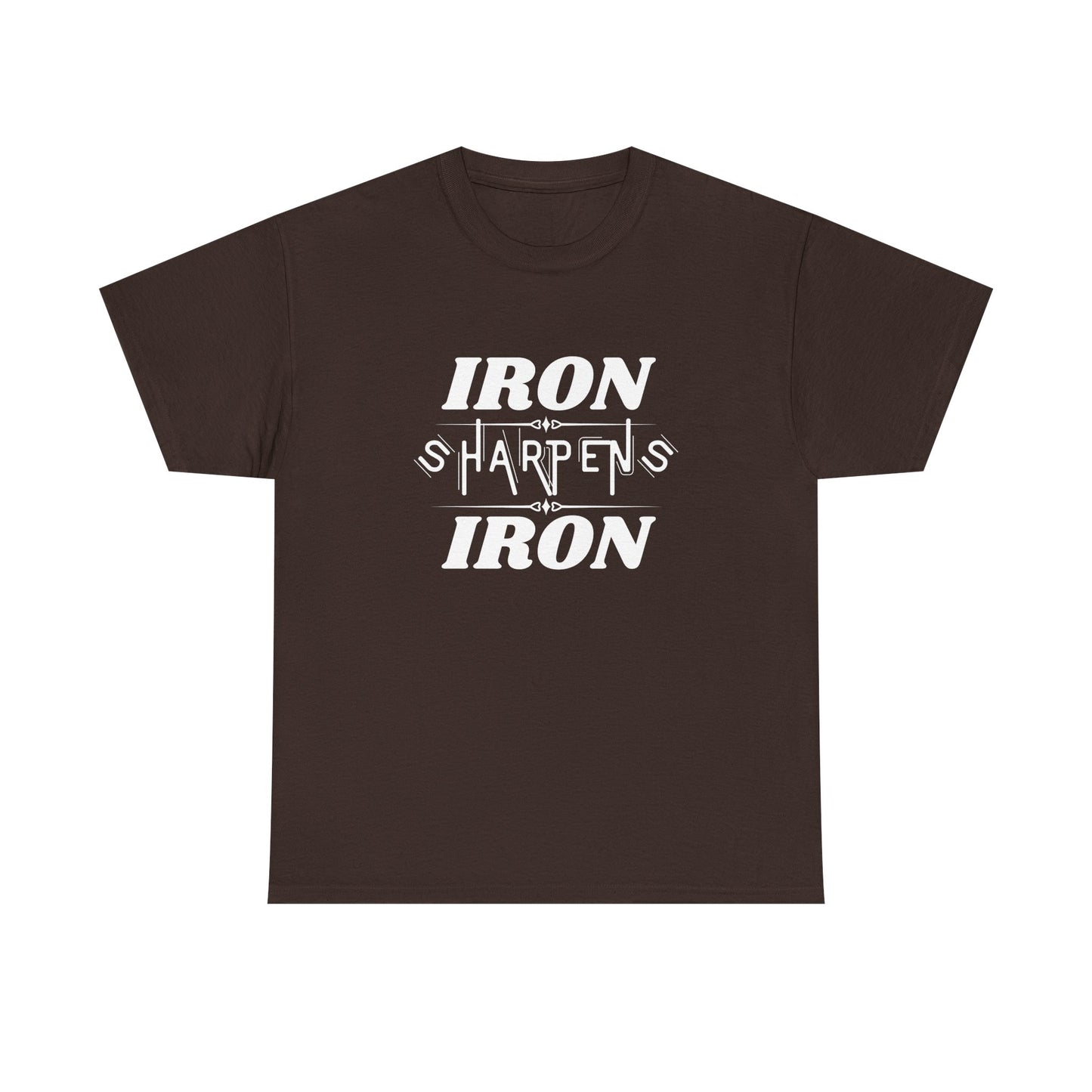 Iron Sharpens Iron T-Shirt — Motivational Christian Fitness Tee