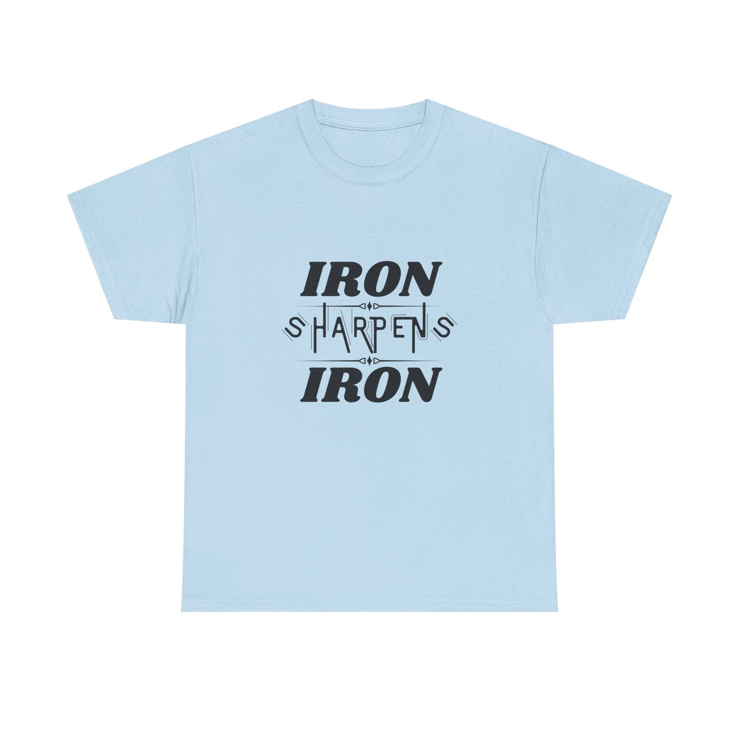 Iron Sharpens Iron T-Shirt — Motivational Christian Fitness Tee