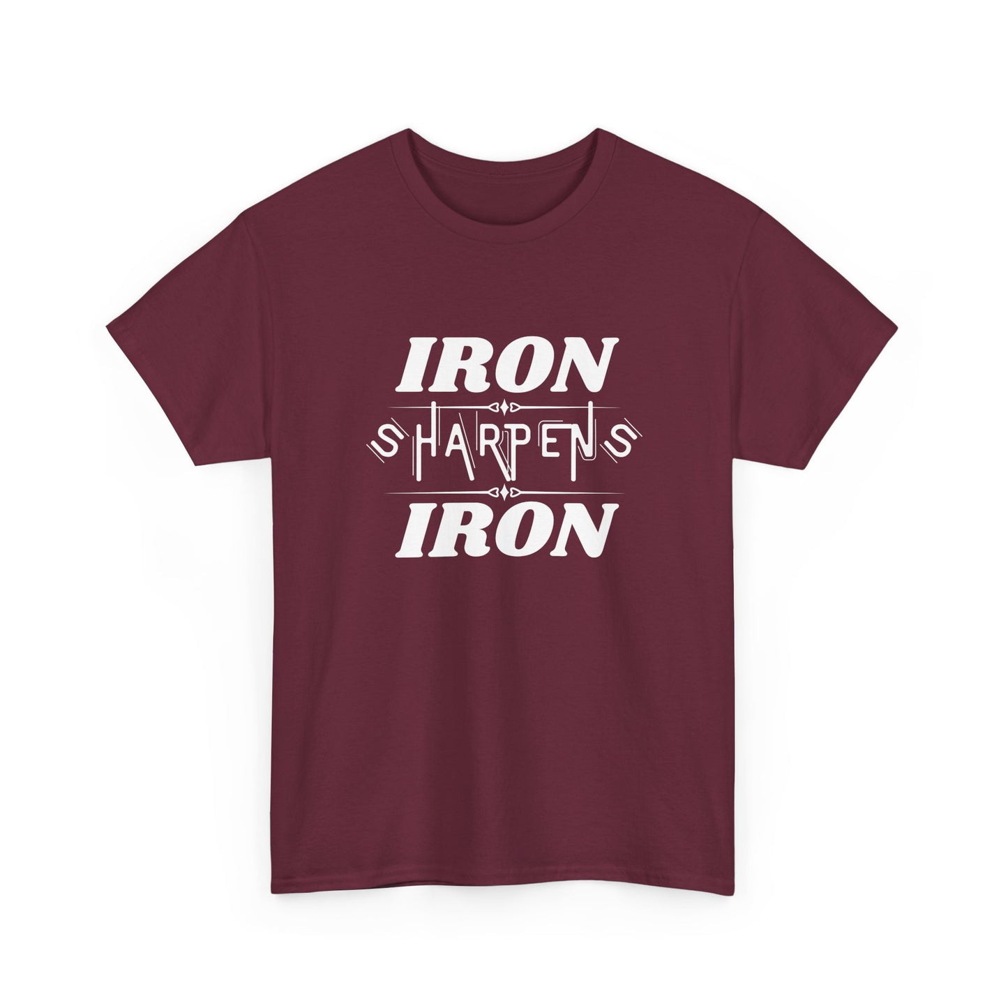 Iron Sharpens Iron T-Shirt — Motivational Christian Fitness Tee