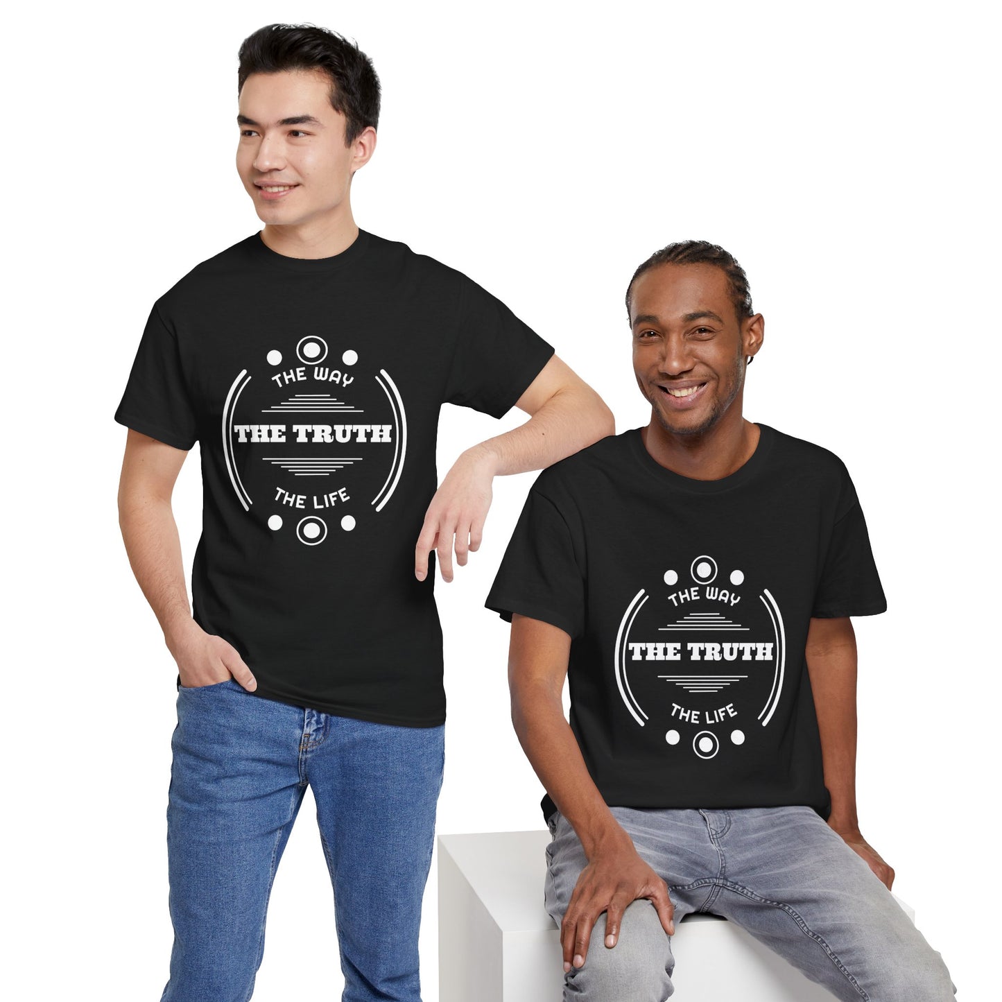 T-Shirt — "The Truth: The Way, The Life" Minimalist Faith Graphic Tee