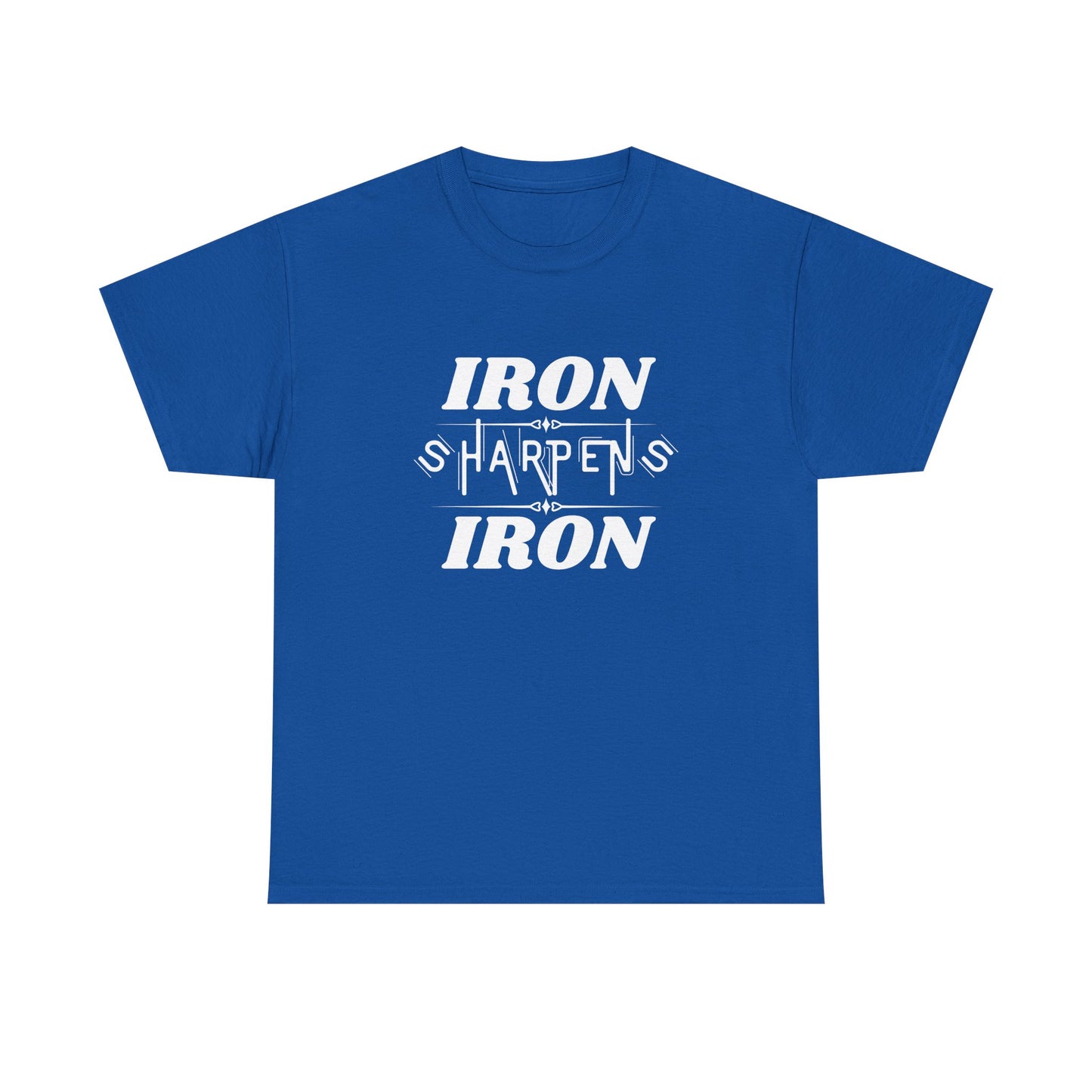 Iron Sharpens Iron T-Shirt — Motivational Christian Fitness Tee