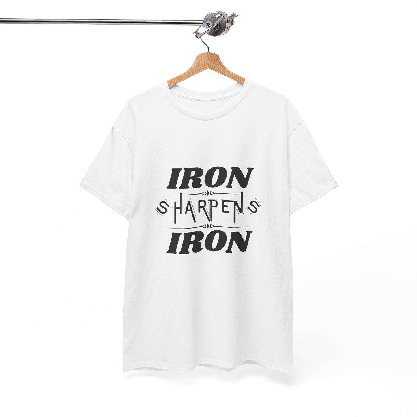 Iron Sharpens Iron T-Shirt — Motivational Christian Fitness Tee
