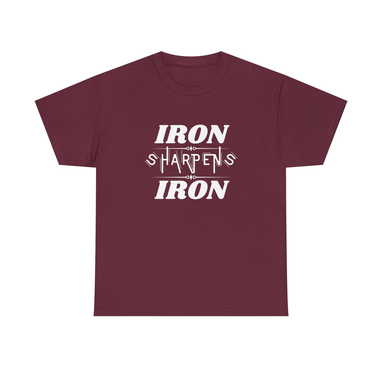 Iron Sharpens Iron T-Shirt — Motivational Christian Fitness Tee