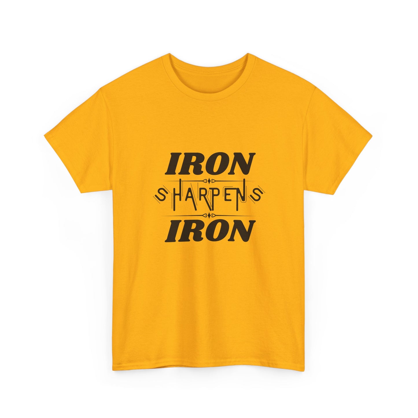 Iron Sharpens Iron T-Shirt — Motivational Christian Fitness Tee