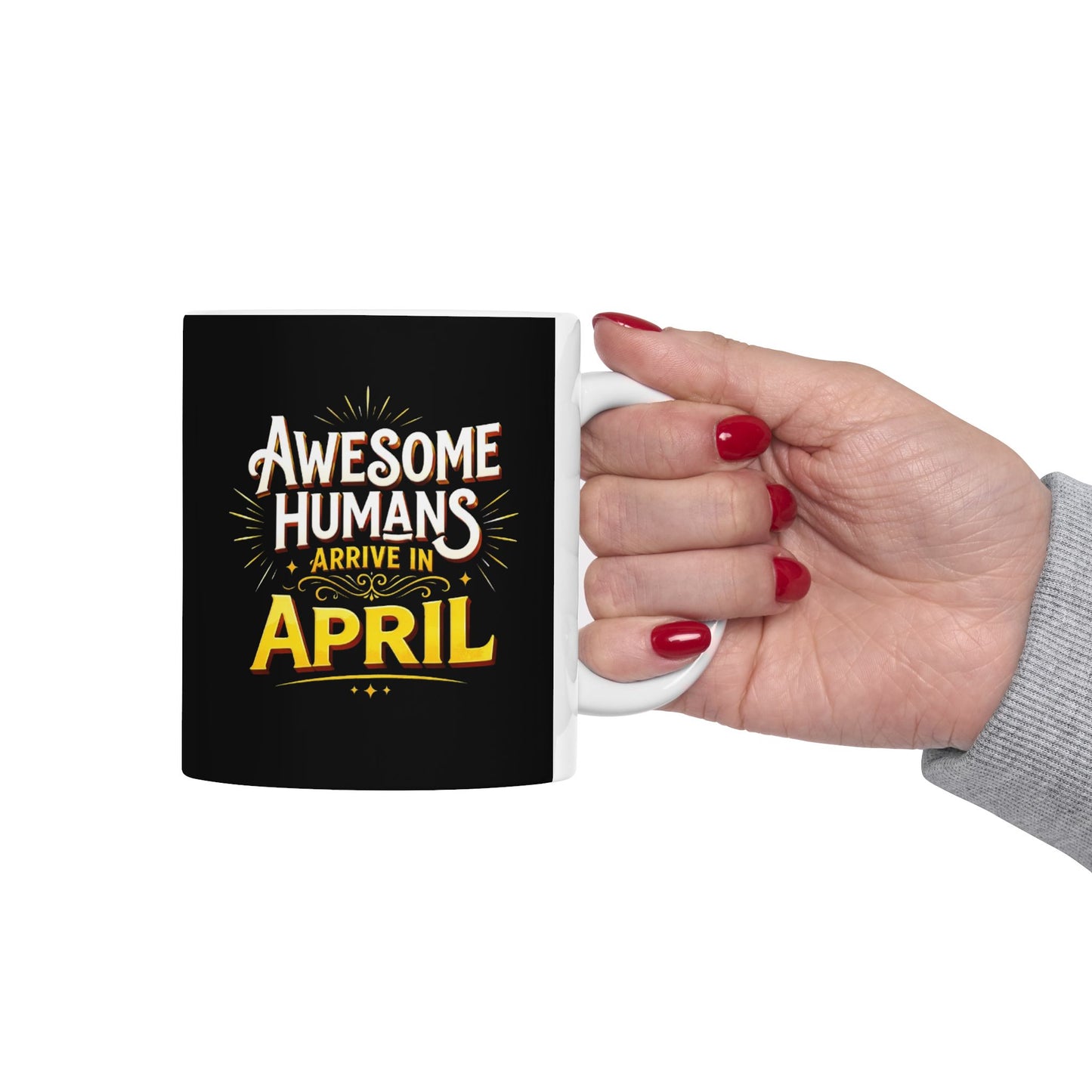 Ceramic Mug - Awesome Humans Are Awful Humorous Coffee Cup (11oz & 15oz)