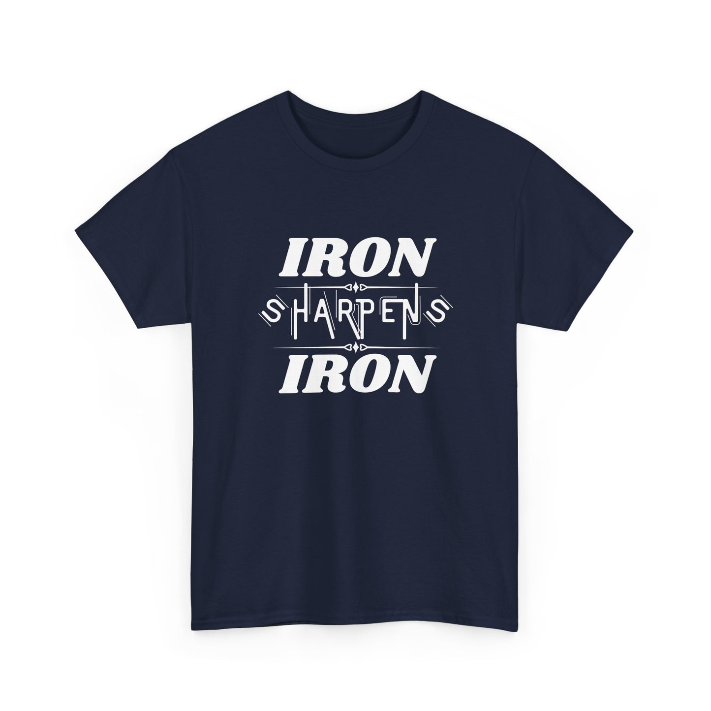 Iron Sharpens Iron T-Shirt — Motivational Christian Fitness Tee