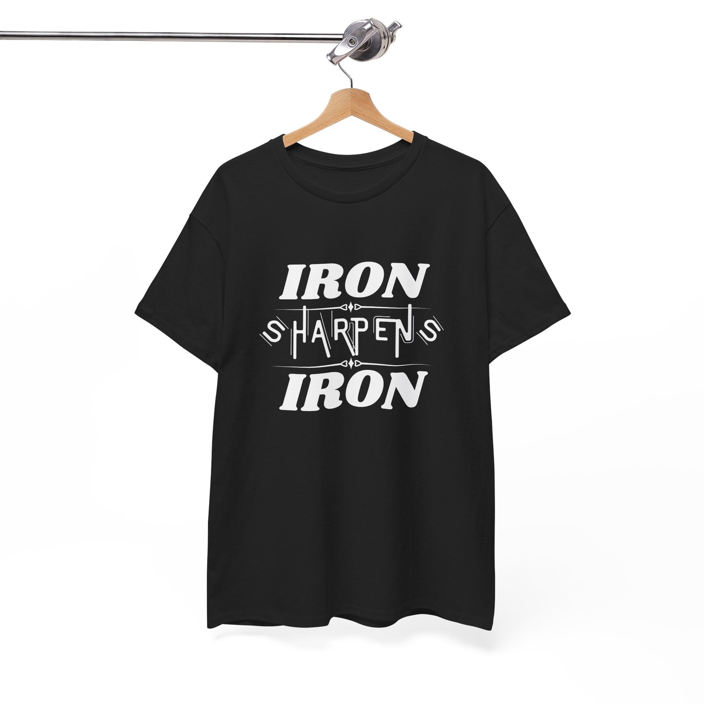 Iron Sharpens Iron T-Shirt — Motivational Christian Fitness Tee