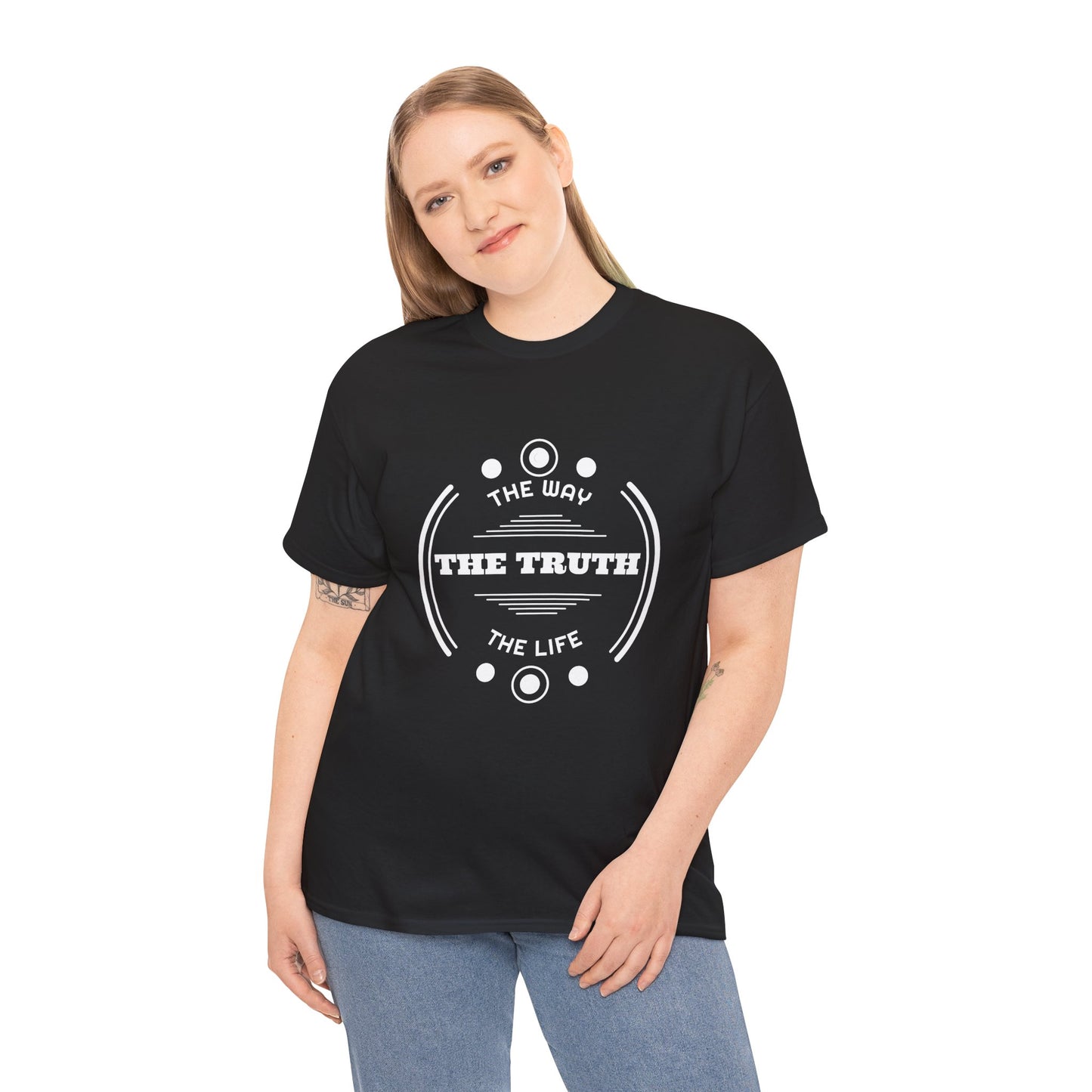 T-Shirt — "The Truth: The Way, The Life" Minimalist Faith Graphic Tee