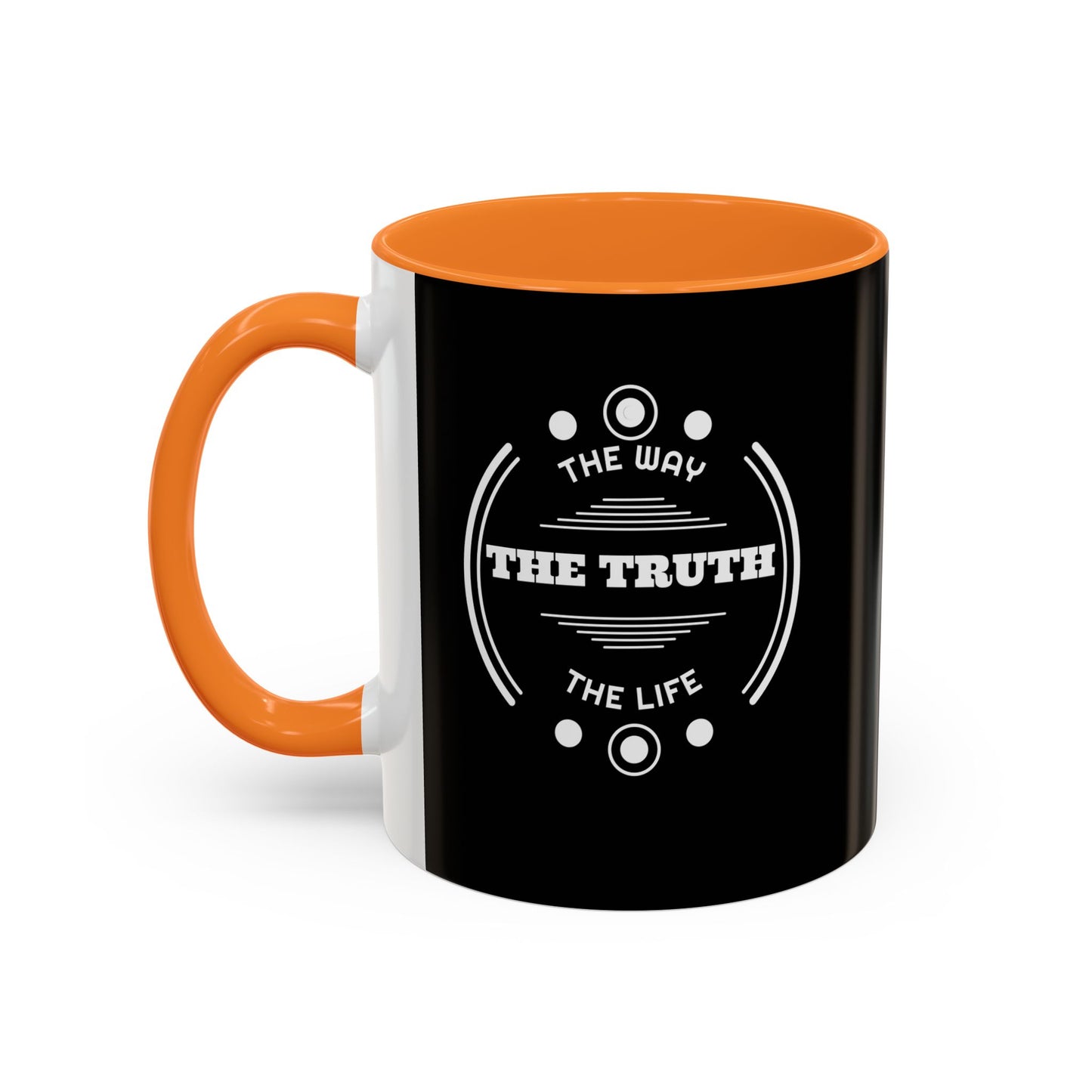 Black Inspirational Mug — “The Way The Truth The Life” Coffee Cup (11oz & 15oz)