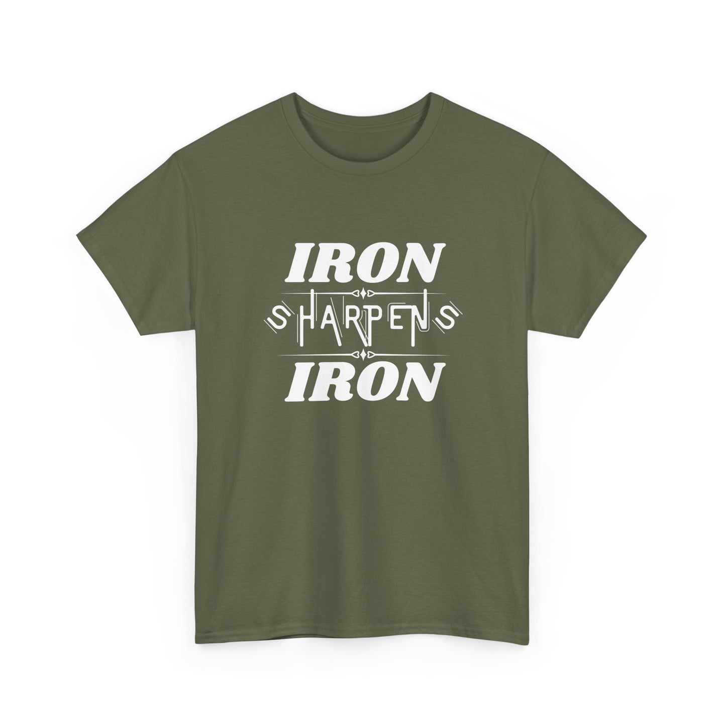 Iron Sharpens Iron T-Shirt — Motivational Christian Fitness Tee