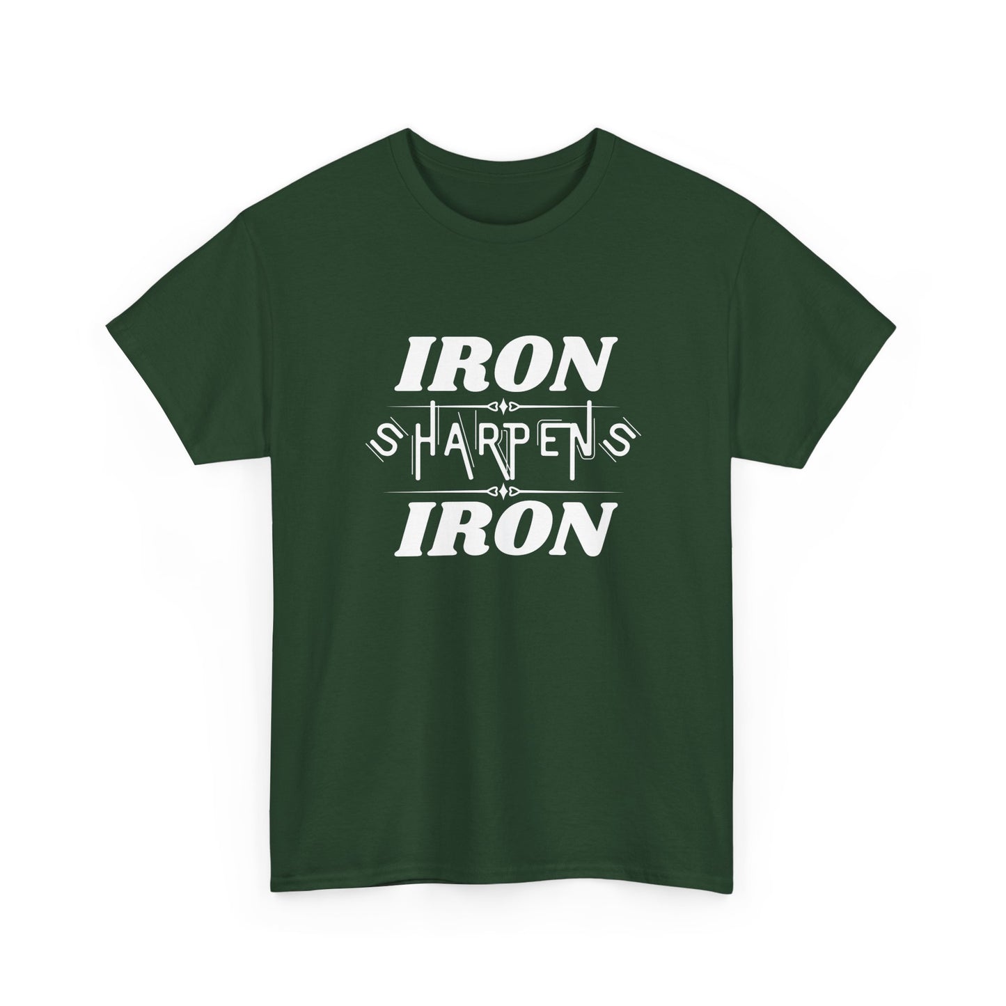Iron Sharpens Iron T-Shirt — Motivational Christian Fitness Tee