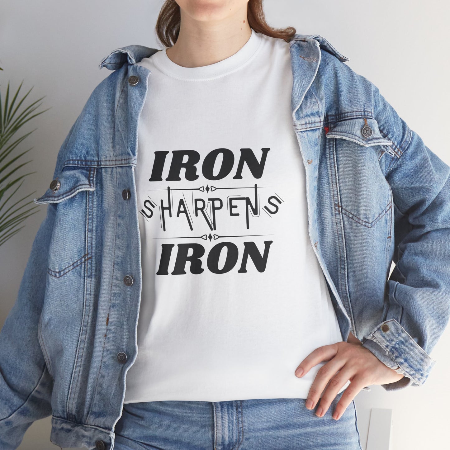 Iron Sharpens Iron T-Shirt — Motivational Christian Fitness Tee