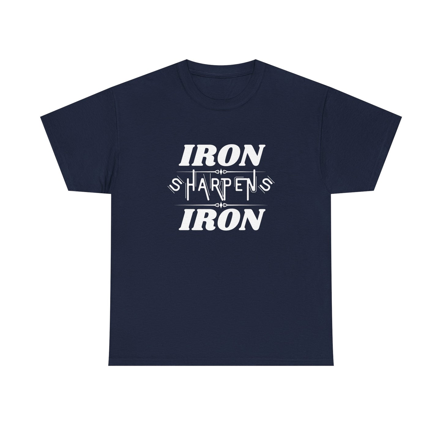 Iron Sharpens Iron T-Shirt — Motivational Christian Fitness Tee